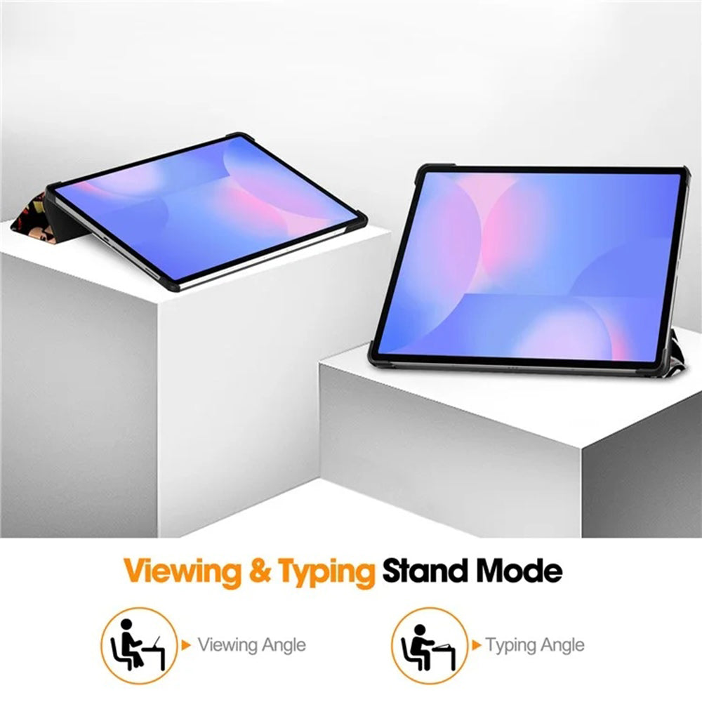 Hülle für Samsung Galaxy Tab S10 FE+, Techsuit, FoldPro Urban Vibe, Mehrfarbig