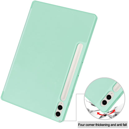 Hülle für Samsung Galaxy Tab S10+ / Tab S9 FE+ / Tab S9+, Techsuit, Flex Trifold, Schwarz