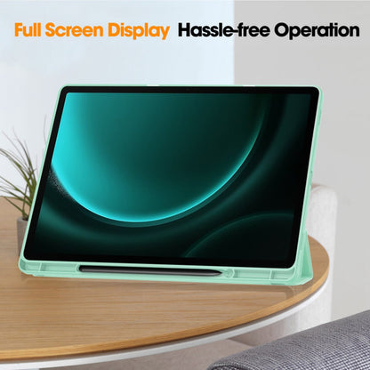 Hülle für Samsung Galaxy Tab S10+ / Tab S9 FE+ / Tab S9+, Techsuit, Flex Trifold, Schwarz