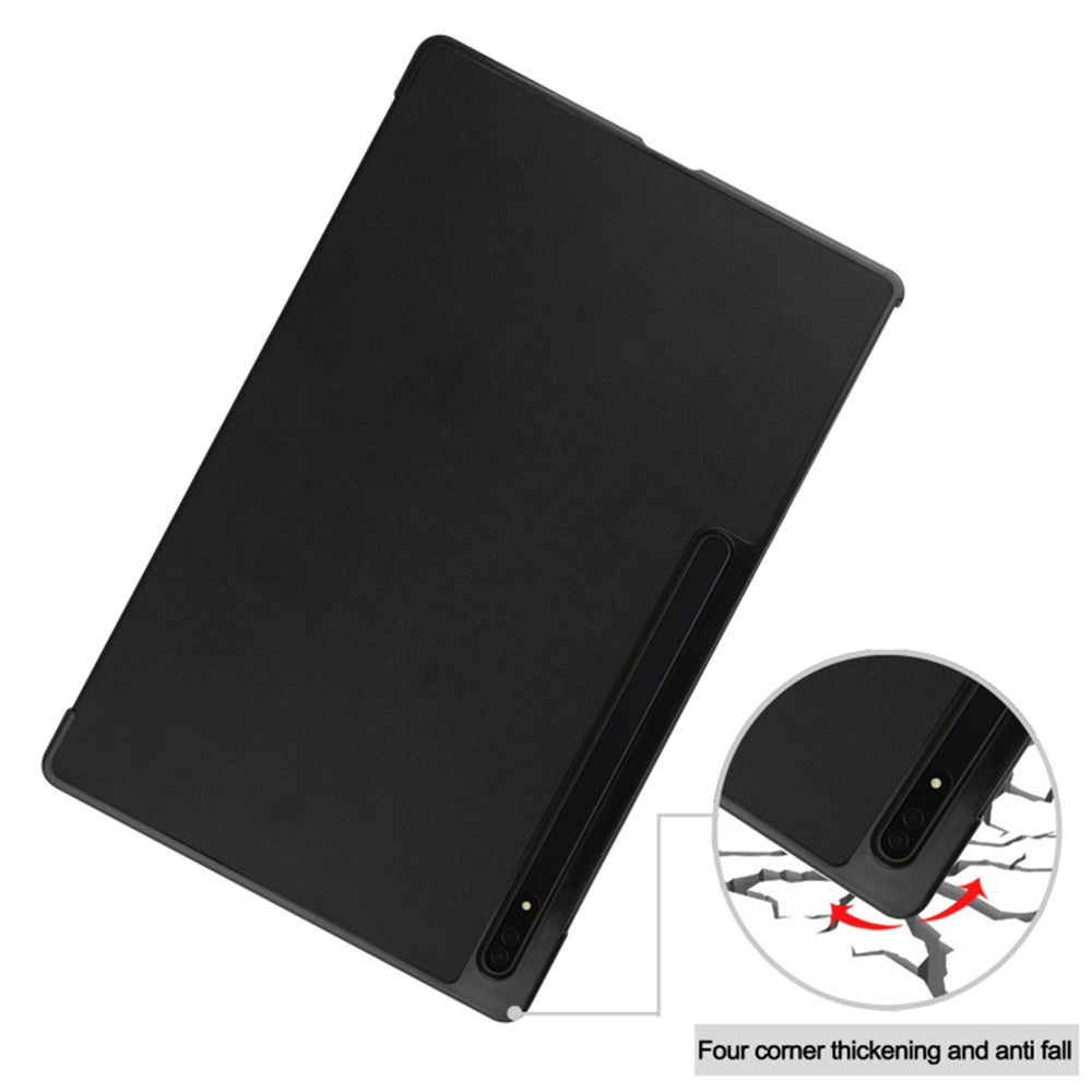 Case for Samsung Galaxy Tab S10+ / Tab S9 FE+ / Tab S9+, Techsuit, FoldPro, Black