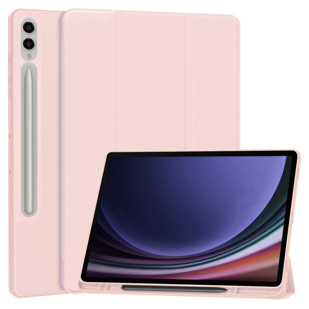 Hülle für Samsung Galaxy Tab S10+ / Tab S9+, Techsuit, Flex Trifold, Rosa