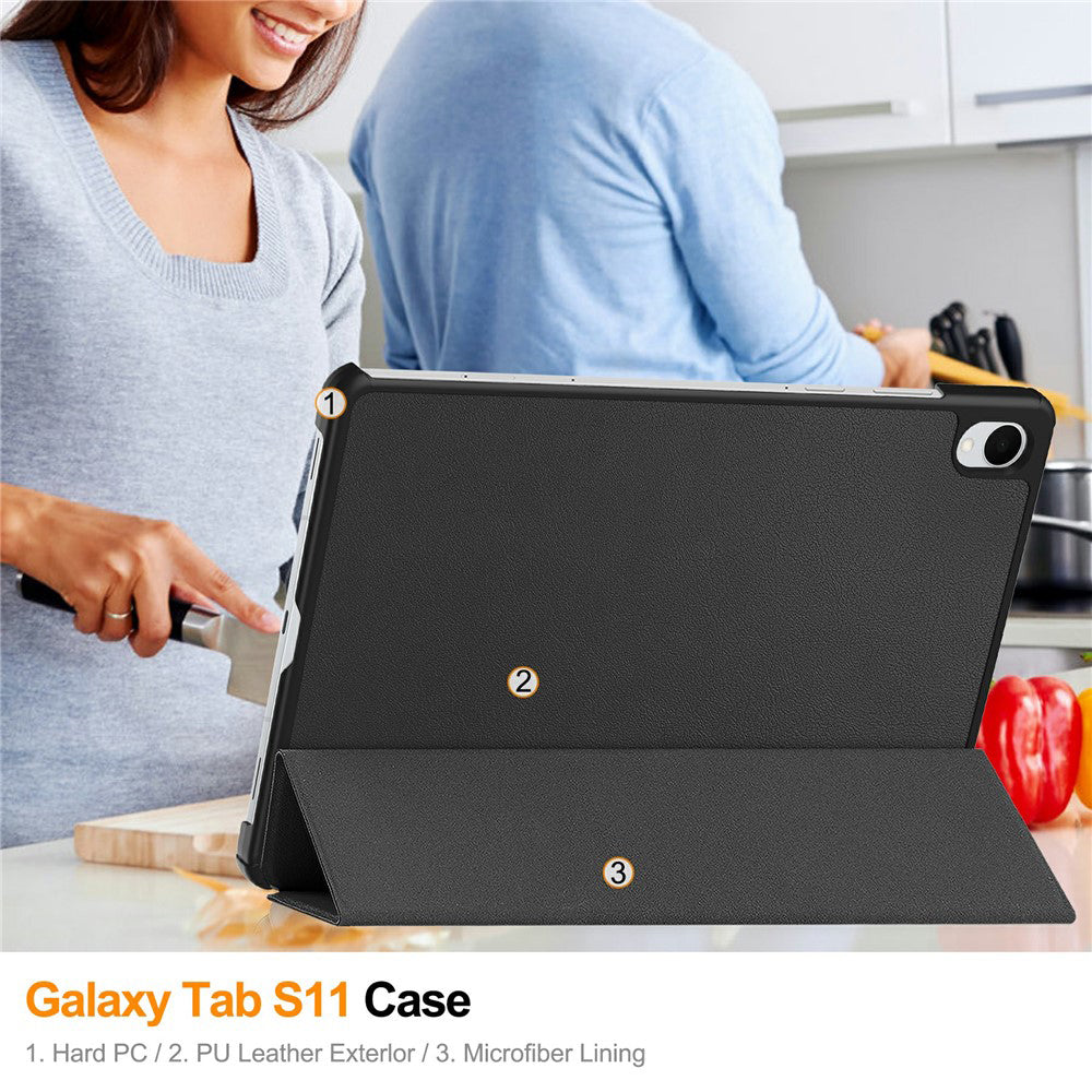 Hülle für Samsung Galaxy Tab S11, Techsuit, FoldPro, Rosa