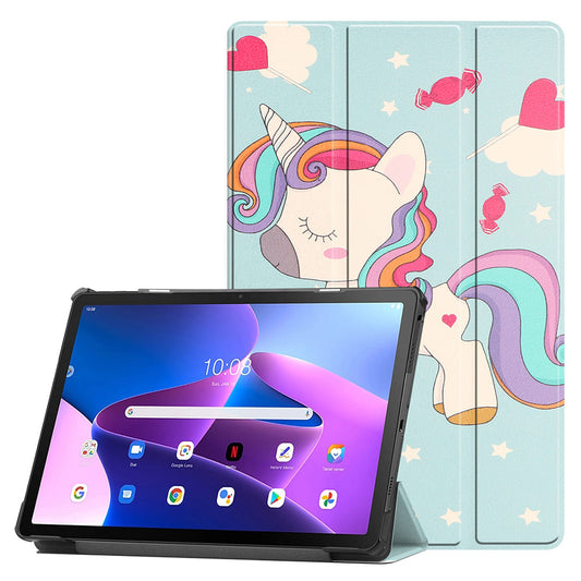 Hülle für Samsung Galaxy Tab S11 Ultra, Techsuit, FoldPro Unicorn, Mehrfarbig
