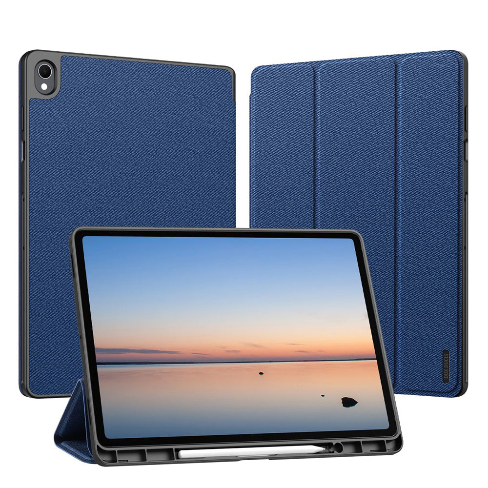 Hülle für Samsung Galaxy Tab S12 Plus, DUX DUCIS, Domo mit Stifthalter, Blau