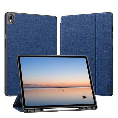 Hülle für Samsung Galaxy Tab S12 Plus, DUX DUCIS, Domo mit Stifthalter, Blau