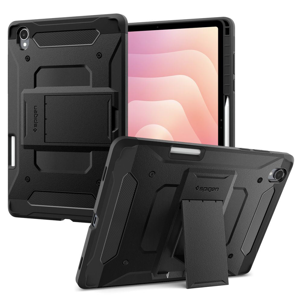 Hülle für Samsung Galaxy Tab S12 Plus, Spigen, Tough Armor Pro, Schwarz ACS11827