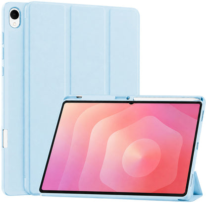 Hülle für Samsung Galaxy Tab S12 Plus, Techsuit, Flex Trifold, Blau