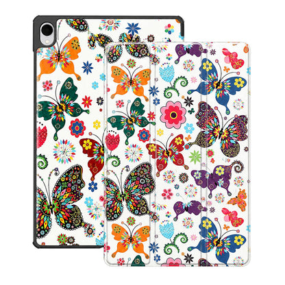 Hülle für Samsung Galaxy Tab S12 Plus, Techsuit, FoldPro Butterfly, Mehrfarbig