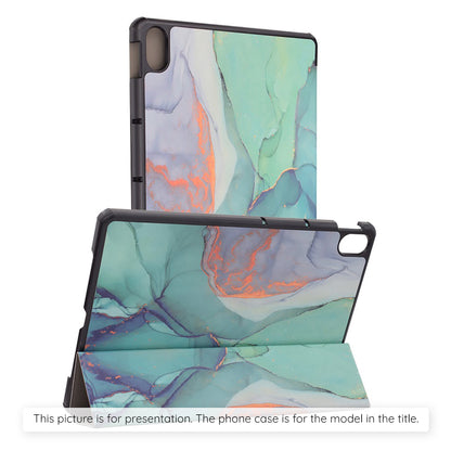 Hülle für Samsung Galaxy Tab S12 Plus, Techsuit, FoldPro Green Time, Mehrfarbig