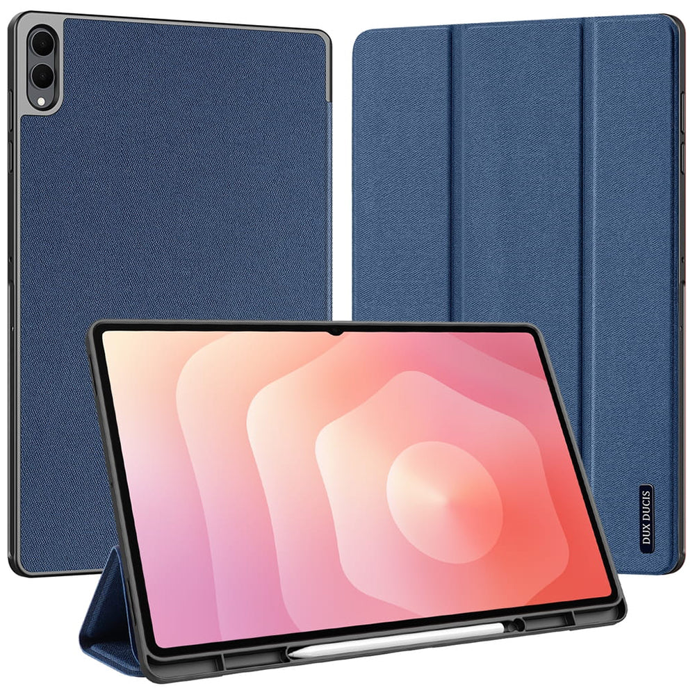 Hülle für Samsung Galaxy Tab S12 Ultra / Tab S11 Ultra, DUX DUCIS, Domo mit Stifthalter, Blau