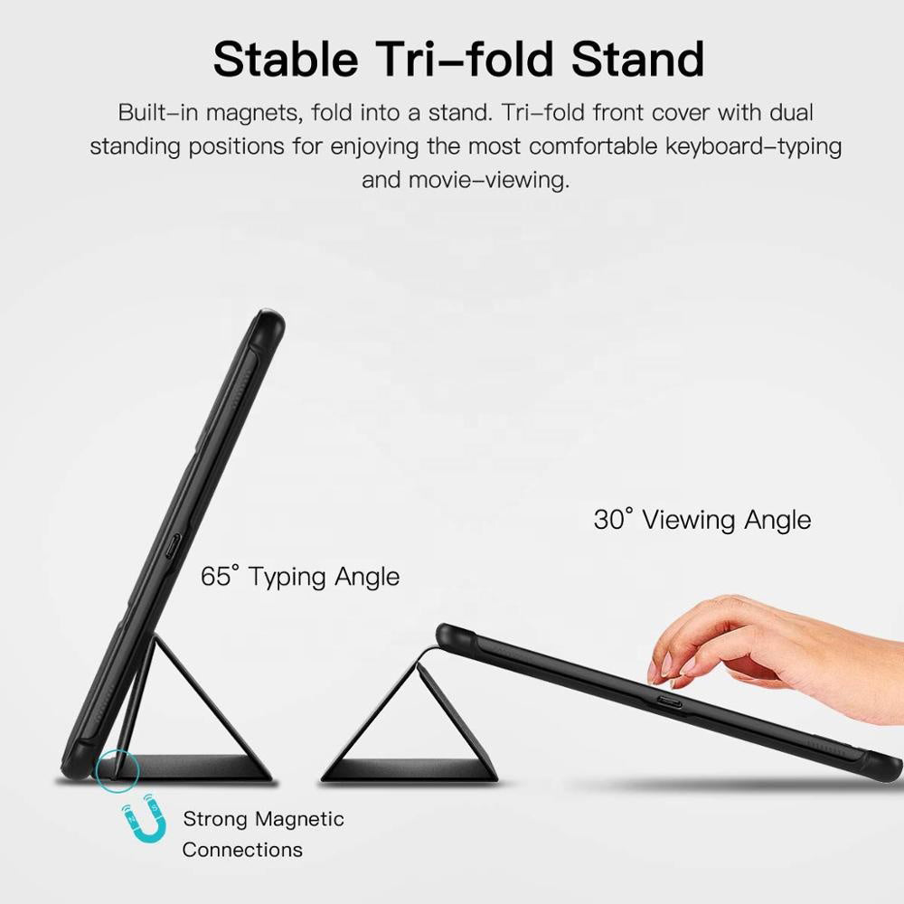 Hülle für Samsung Galaxy Tab S5e, Techsuit, FoldPro, Schwarz