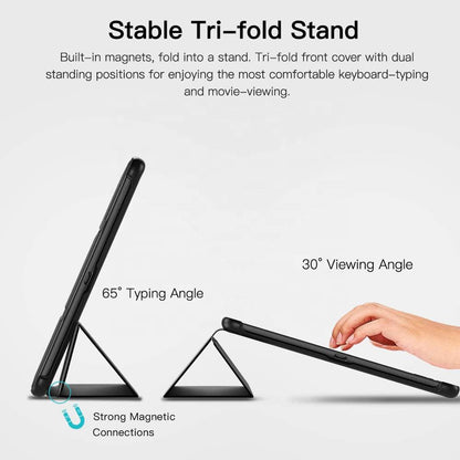 Hülle für Samsung Galaxy Tab S5e, Techsuit, FoldPro, Schwarz