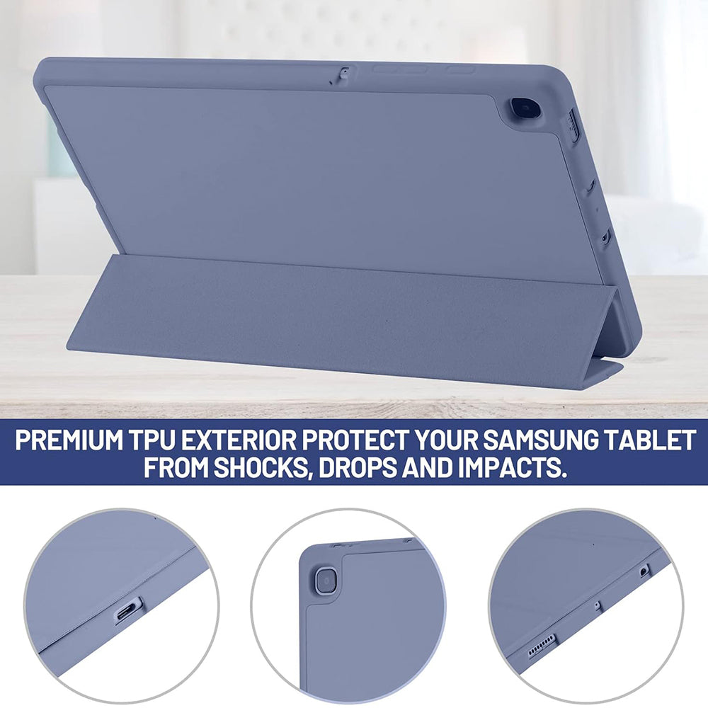 Case for Samsung Galaxy Tab S6 Lite (2024) / Tab S6 Lite (2022) / Tab S6 Lite (2020), Techsuit, Flex Trifold, Purple