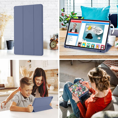 Case for Samsung Galaxy Tab S6 Lite (2024) / Tab S6 Lite (2022) / Tab S6 Lite (2020), Techsuit, Flex Trifold, Purple