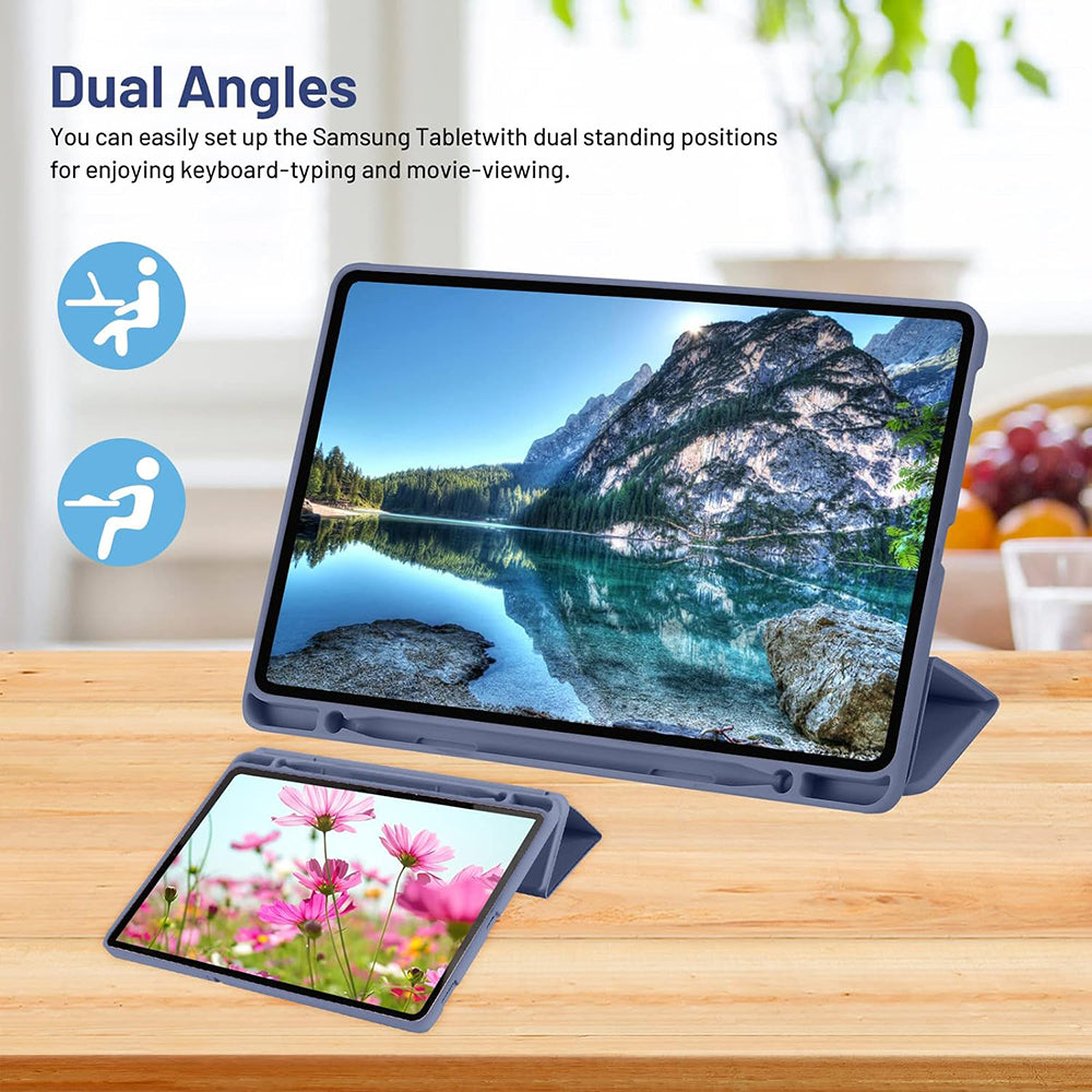Case for Samsung Galaxy Tab S6 Lite (2024) / Tab S6 Lite (2022) / Tab S6 Lite (2020), Techsuit, Flex Trifold, Purple
