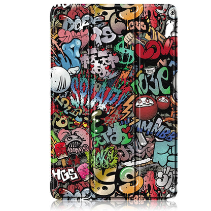 Hülle für Samsung Galaxy Tab S8 Ultra, Techsuit, FoldPro Urban Vibe, Mehrfarbig