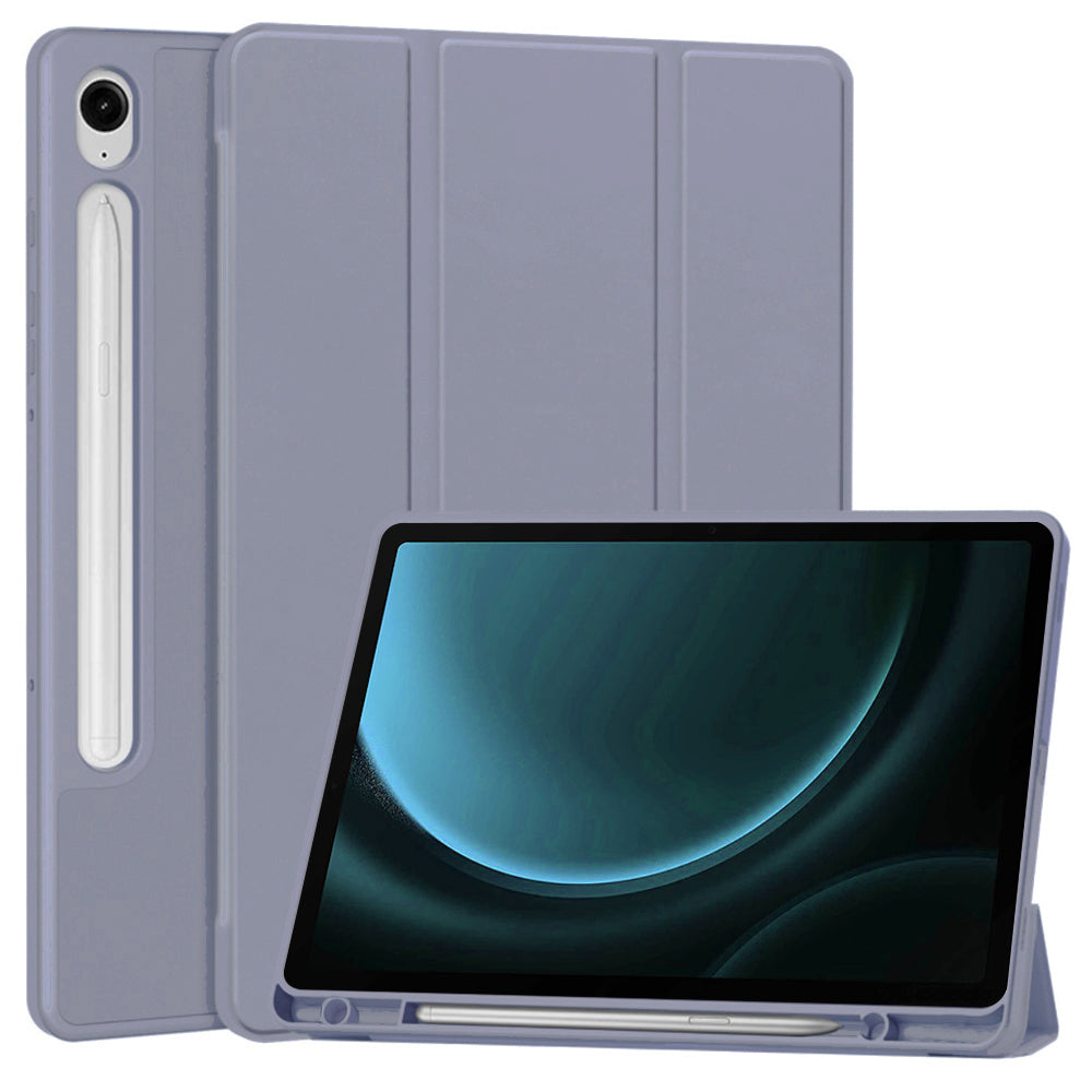Hülle für Samsung Galaxy Tab S9 FE / Tab S9 / Tab S10 FE, Techsuit, Flex Trifold, Lila