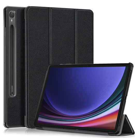 Hülle für Samsung Galaxy Tab S9 FE / Tab S9 / Tab S10 FE, Techsuit, FoldPro, Schwarz