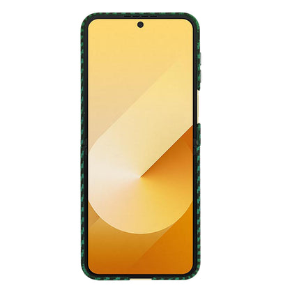 Hülle für Samsung Galaxy Z Flip7 FE F761 / Z Flip6 F741, Techsuit, Carbonite FiberShell, Grün