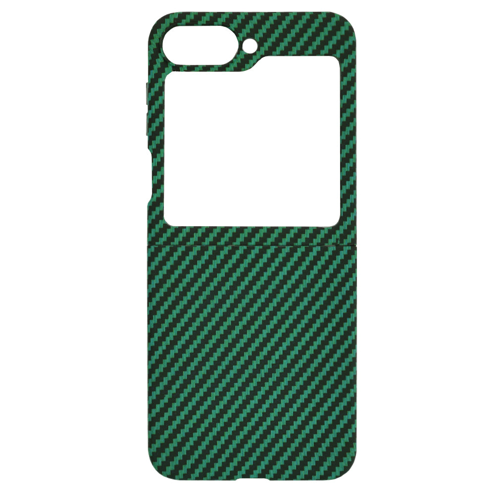 Hülle für Samsung Galaxy Z Flip7 FE F761 / Z Flip6 F741, Techsuit, Carbonite FiberShell, Grün