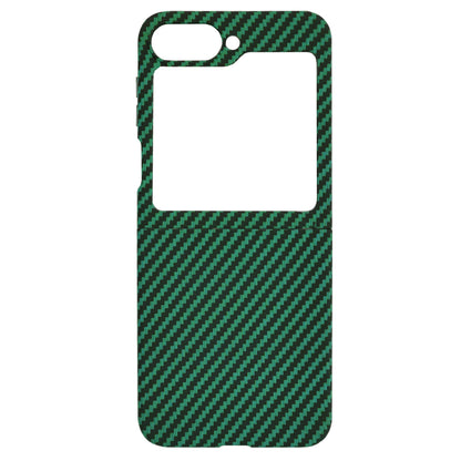 Hülle für Samsung Galaxy Z Flip7 FE F761 / Z Flip6 F741, Techsuit, Carbonite FiberShell, Grün
