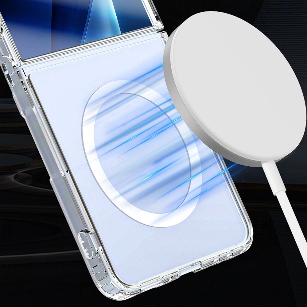 MagSafe-Hülle für Samsung Galaxy Z Flip7 F766, 3MK, Armor MagCase, Transparent