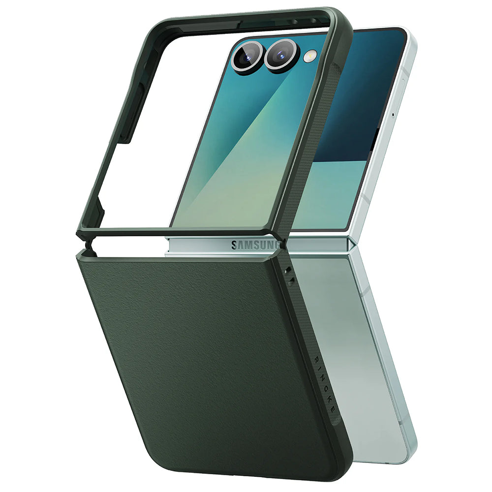 Hülle für Samsung Galaxy Z Flip7 F766, Ringke, Onyx, Dunkelgrün