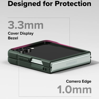 Hülle für Samsung Galaxy Z Flip7 F766, Ringke, Onyx, Dunkelgrün