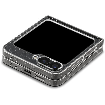 Hülle für Samsung Galaxy Z Flip7 FE F761 / Z Flip6 F741, Spigen, Air Skin Glitter, Transparent