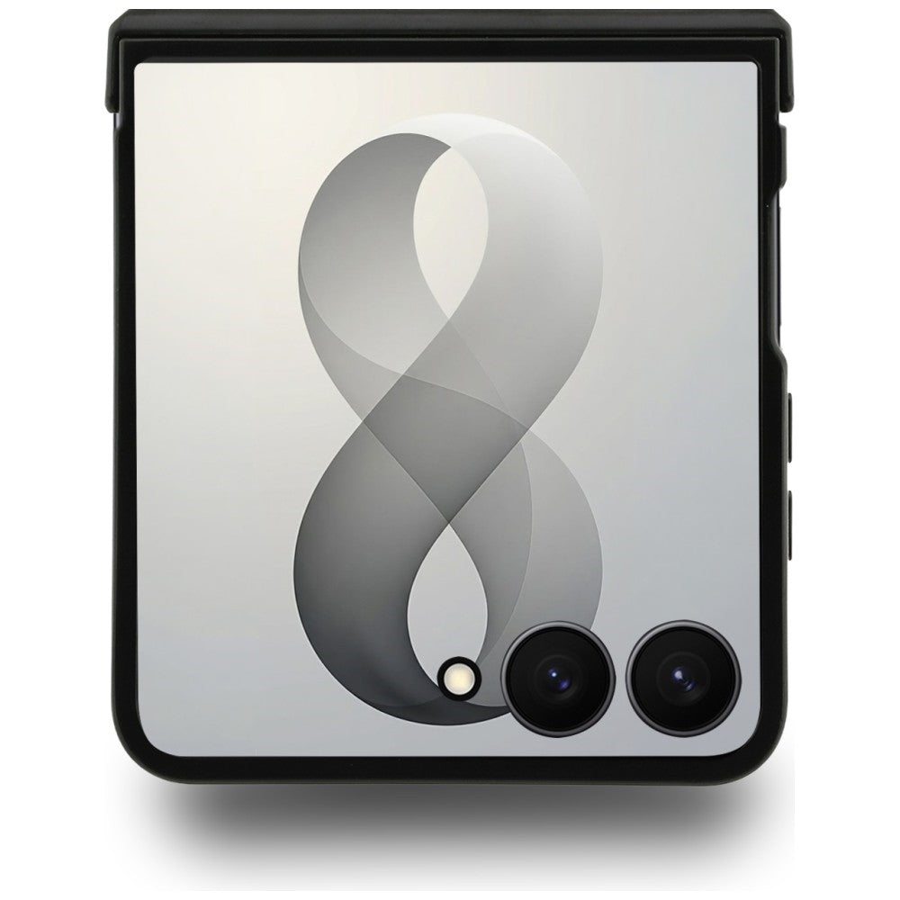 Hülle für Samsung Galaxy Z Flip8 F776, Karl Lagerfeld, Karl & Choupette Head Pin, Schwarz
