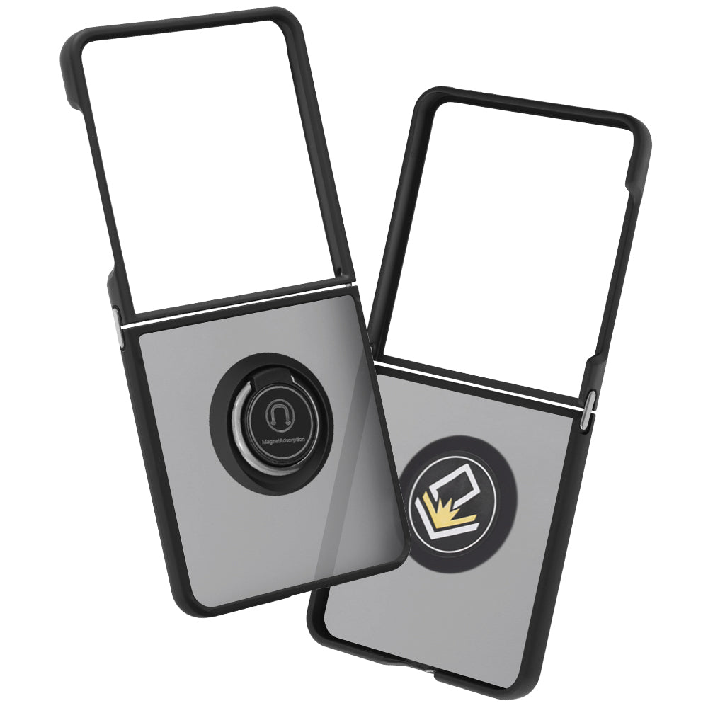 Hülle für Samsung Galaxy Z Flip8 F776 / Z Flip7 F766, Techsuit, Glinth, Schwarz