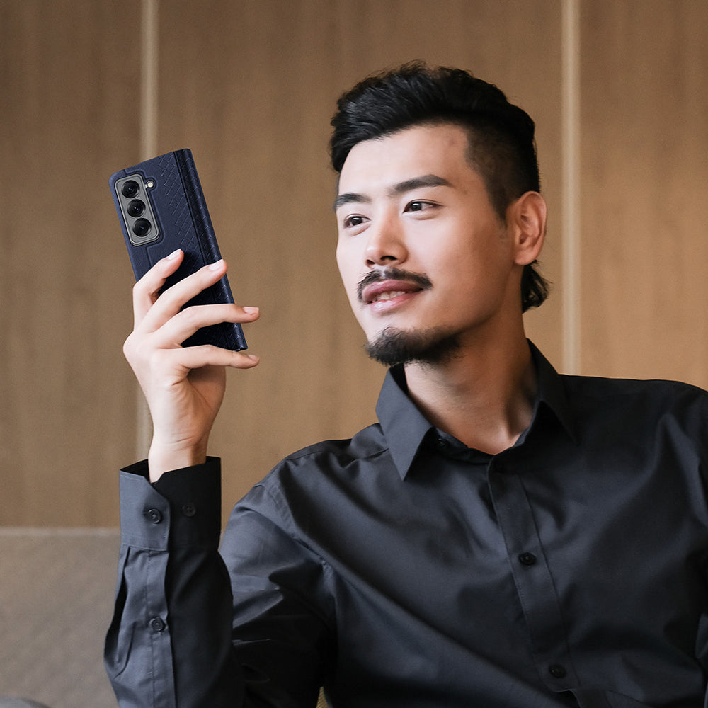 Hülle für Samsung Galaxy Z Fold Special, DUX DUCIS, Bril, Blau