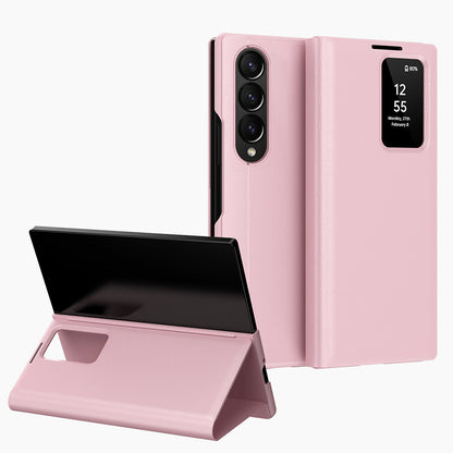 Hülle für Samsung Galaxy Z Fold3 5G F926, Techsuit, SmartView, Rosa