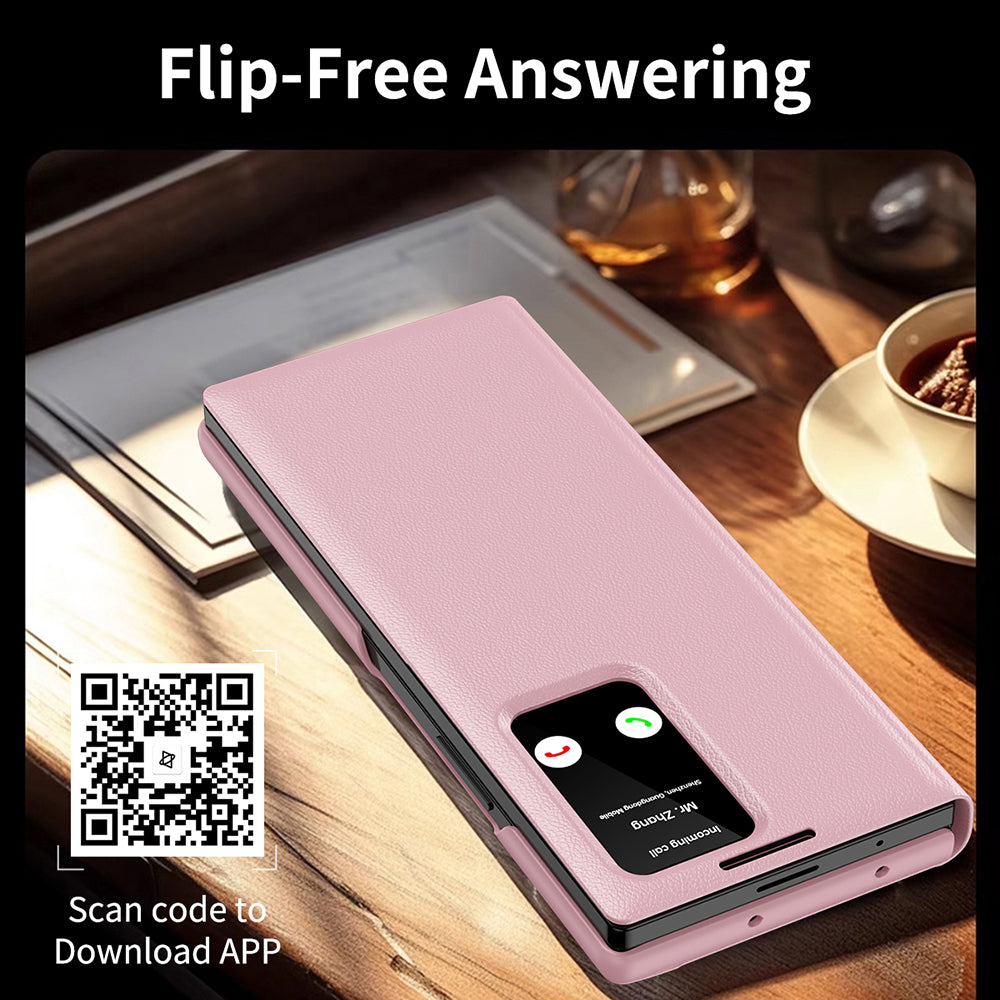 Hülle für Samsung Galaxy Z Fold3 5G F926, Techsuit, SmartView, Rosa