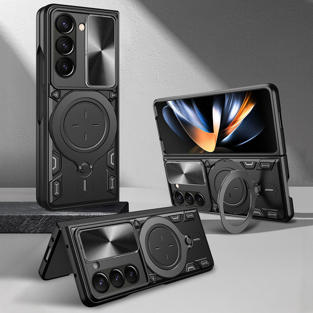 Hülle für Samsung Galaxy Z Fold5 F946, Techsuit, CamGuard Pro, Schwarz