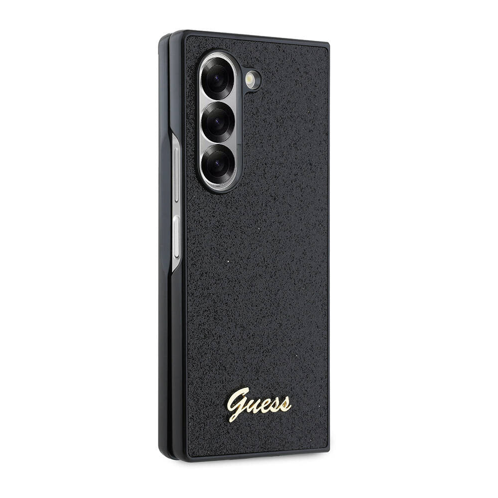 Case for Samsung Galaxy Z Fold6 F956, Guess, Glitter Script, Black