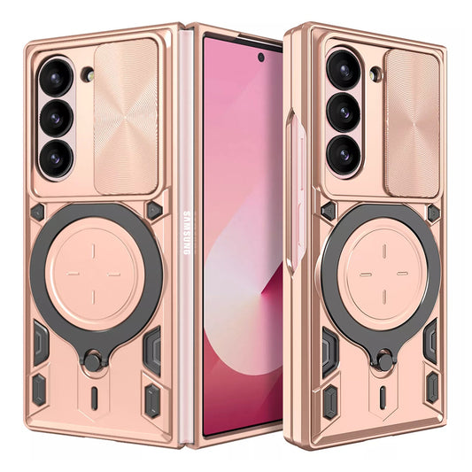 Hülle für Samsung Galaxy Z Fold6 F956, Techsuit, CamGuard Pro, Roségold