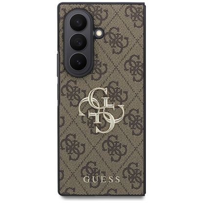Hülle für Samsung Galaxy Z Fold8 Ultra F976, Guess, 4G Big Logo, Braun