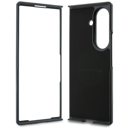 Hülle für Samsung Galaxy Z Fold8 Ultra F976, Karl Lagerfeld, Karl & Choupette Head Pin, Schwarz