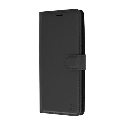 Hülle für Sony Xperia 1 VI, Techsuit, Leder-Folio, Schwarz