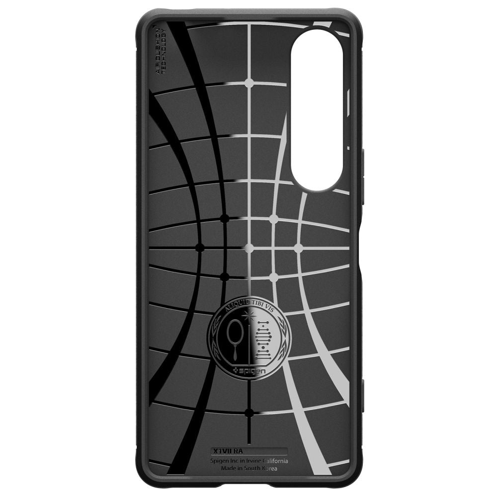 Hülle für Sony Xperia 1 VII, Spigen, Rugged Armor, Mattschwarz