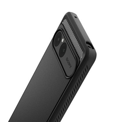 Case for Sony Xperia 10 VII, Spigen, Rugged Armor, Black