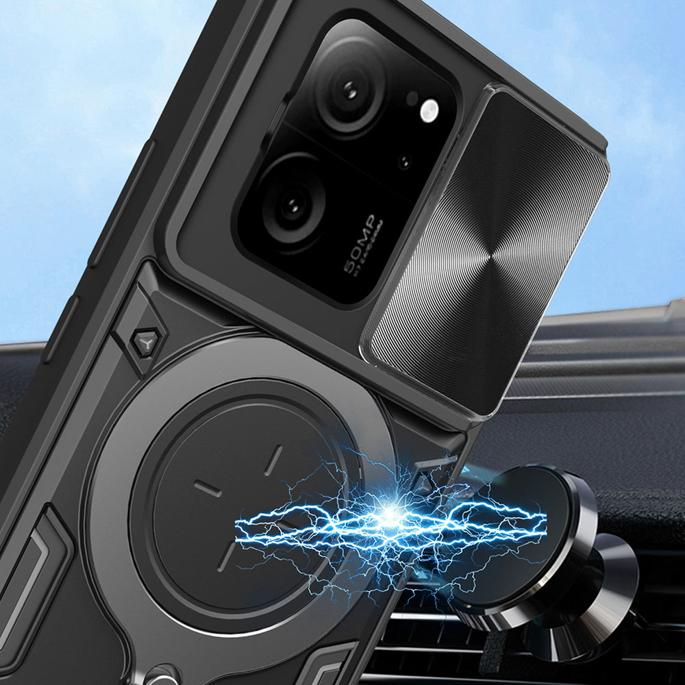 Hülle für Xiaomi 13T Pro / 13T, Techsuit, CamGuard Pro, Schwarz