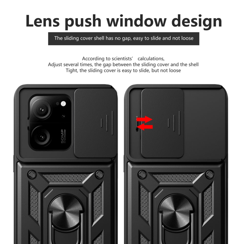 Hülle für Xiaomi 13T Pro / 13T, Techsuit, CamShield, Schwarz