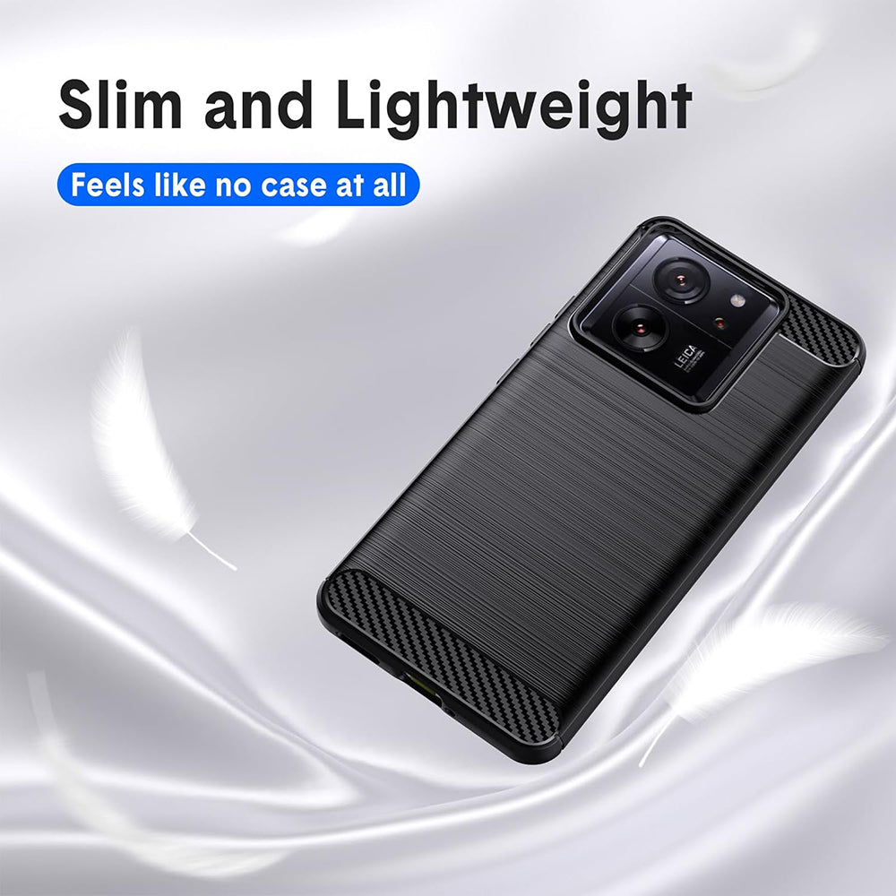 Hülle für Xiaomi 13T Pro / 13T, Techsuit, Carbon, Schwarz