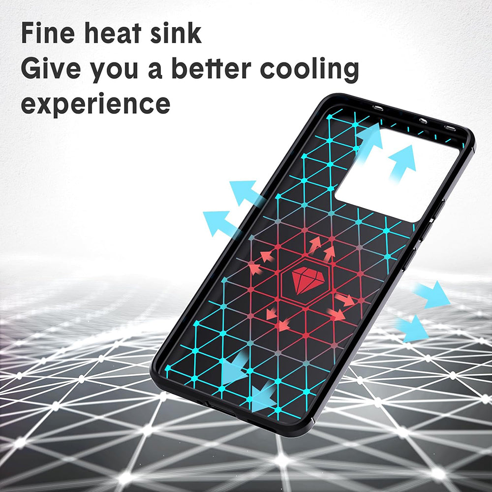 Hülle für Xiaomi 13T Pro / 13T, Techsuit, Carbon, Schwarz