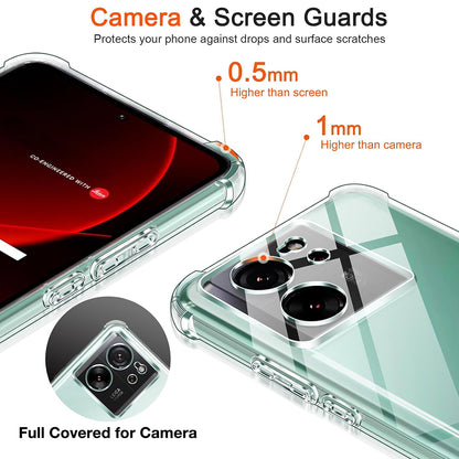 Hülle für Xiaomi 13T Pro / 13T, Techsuit, stoßfest klar, transparent
