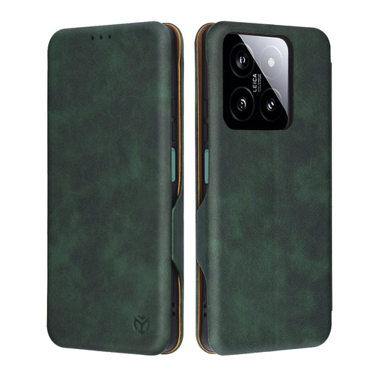 Hülle für Xiaomi 14, Techsuit, Safe Wallet Plus, Grün