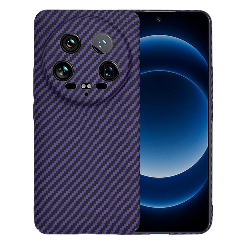 Hülle für Xiaomi 14 Ultra, Techsuit, Carbonite FiberShell, Lila