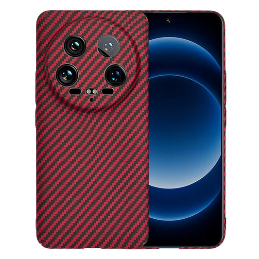 Hülle für Xiaomi 14 Ultra, Techsuit, Carbonite FiberShell, Rot